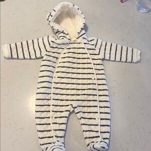 Nordstrom Hooded Bunting Infant One Piece Coat (with bear ears) Like new!